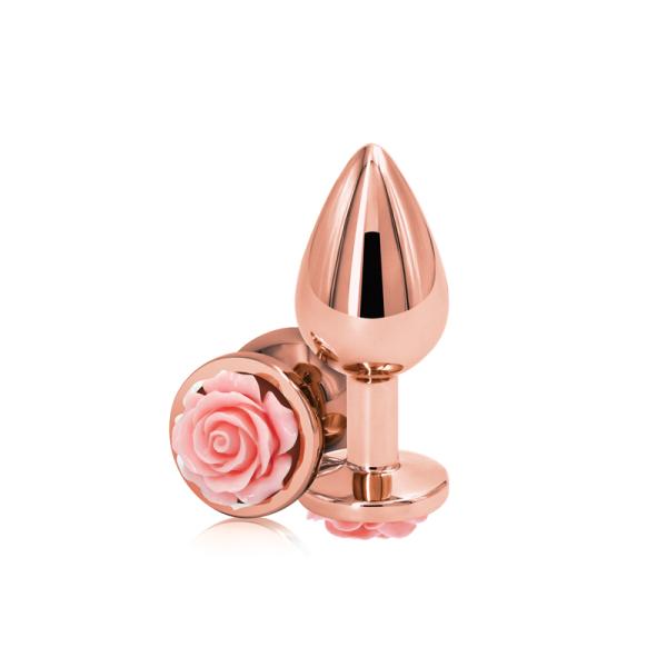 Medium Rose - Rear Assets - Plug Anale Orné d'une Rose - NS Novelties – Image 4