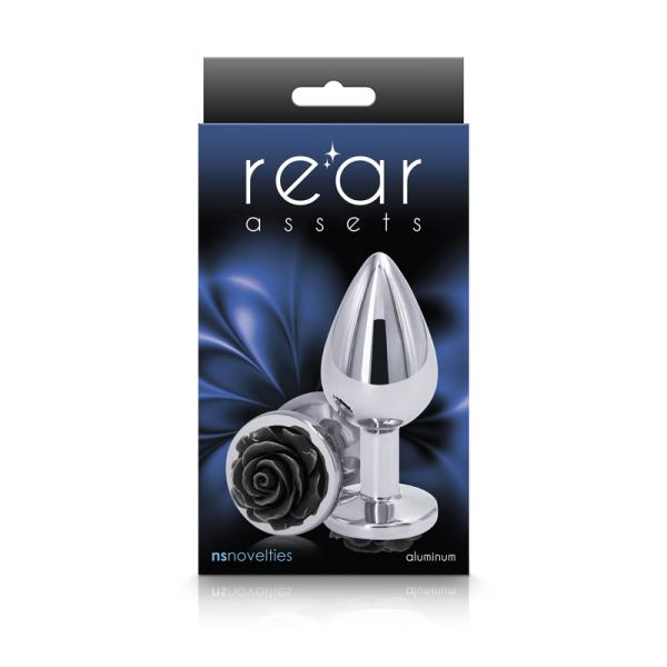 Medium Rose - Rear Assets - Plug Anale Orné d'une Rose - NS Novelties – Image 3