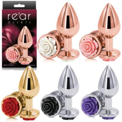 Medium Rose - Rear Assets - Plug Anale Orné d'une Rose - NS Novelties