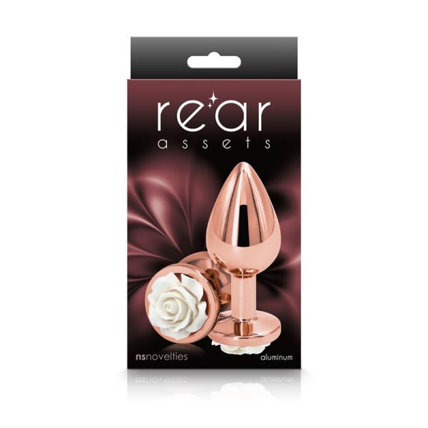Medium Rose - Rear Assets - Plug Anale Orné d'une Rose - NS Novelties – Image 11