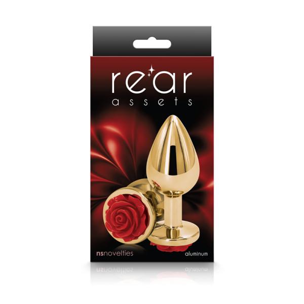 Medium Rose - Rear Assets - Plug Anale Orné d'une Rose - NS Novelties – Image 9