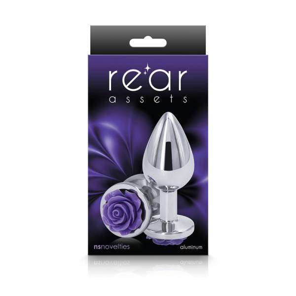 Medium Rose - Rear Assets - Plug Anale Orné d'une Rose - NS Novelties – Image 7
