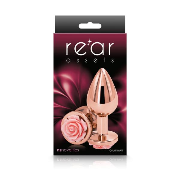 Medium Rose - Rear Assets - Plug Anale Orné d'une Rose - NS Novelties – Image 5