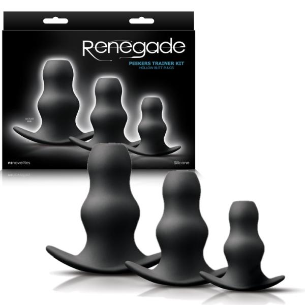 Peekers Trainer Kit Hollow Butt Plug - Ensemble de Plug Anale - Renegade