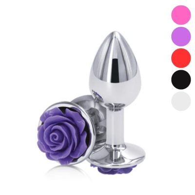 Plug anal Small Rose Rear Assets chromé