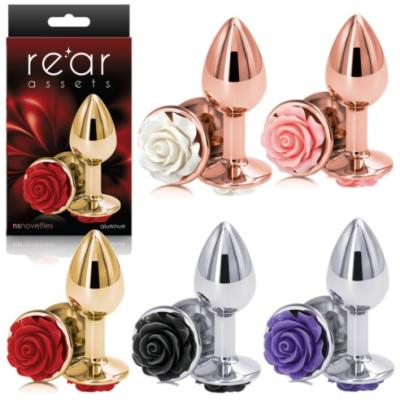 Small Rose - Rear Assets - Plug Anale Orné d'une Rose - NS Novelties