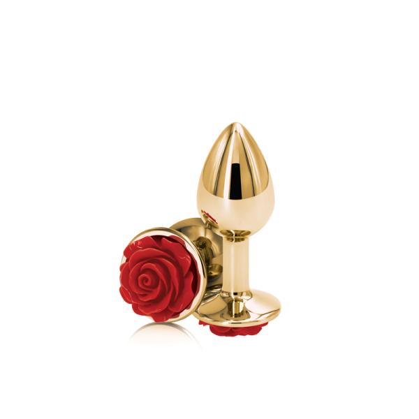 Small Rose - Rear Assets - Plug Anale Orné d'une Rose - NS Novelties – Image 8