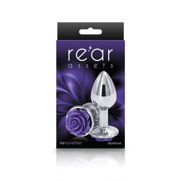 Small Rose - Rear Assets - Plug Anale Orné d'une Rose - NS Novelties – Image 7