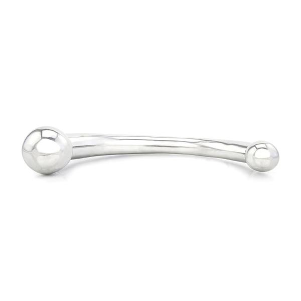 Stainless Steel Curved Head Dildo - Gode en Métal - Xbliss