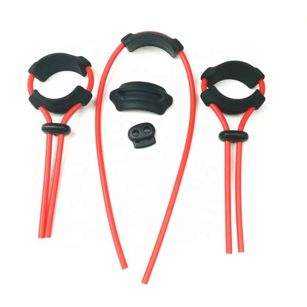 Vue de profil du Lasso d'Érection Ajustable, avec attaches en silicone.