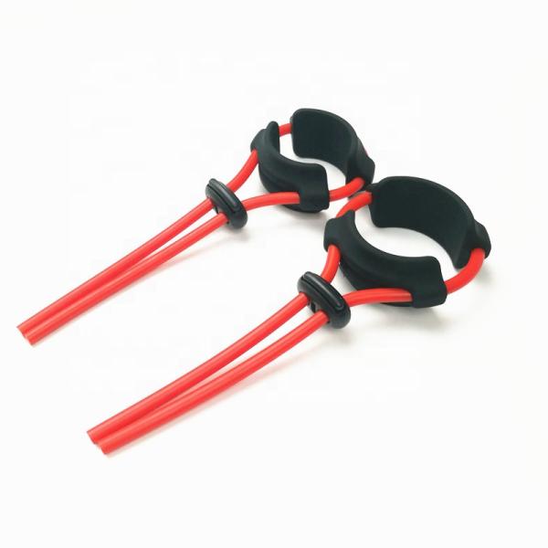 Anneau pénis et testicules avec double bande en silicone, ajustable pour toutes les tailles.