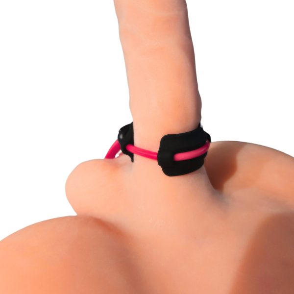 Vue latérale du Lasso d'Érection Ajustable montrant la double bande de silicone.