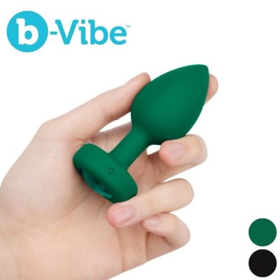 Plug anal vibrant b-Vibe avec bijou scintillant