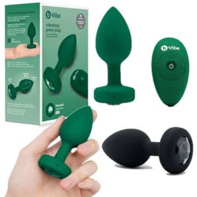 Vibrating Jewel Plug ML - Plug Anale avec Bijou Vibrante - B-Vibe