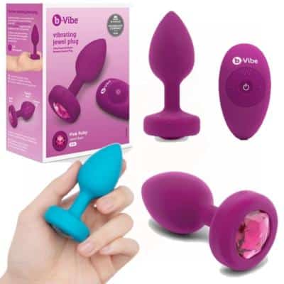 Vibrating Jewel Plug SM - Plug Anale avec Bijou Vibrante - B-Vibe