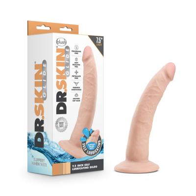 7.5 Self Lubricating Dildo - Dr. Skin Glide - Gode Réaliste Autolubrifiant - Blush