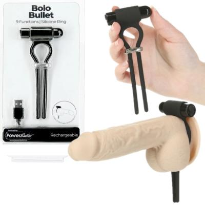 Bolo Bullet - Lasso d'Érection Vibrant en Silicone - Lux Active