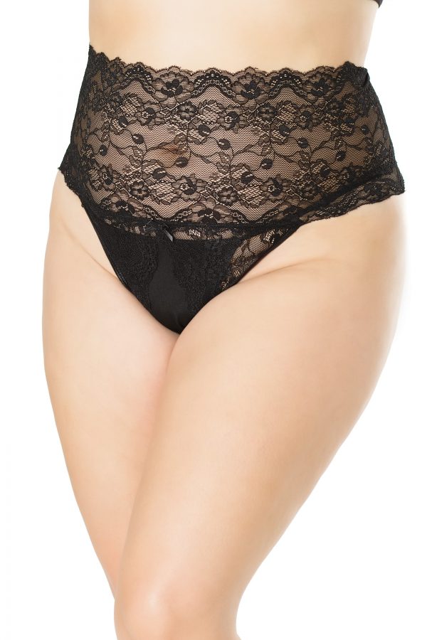Culotte Sans Entre-Jambe Taille Haute - 21134X - Grande Taille - Coquette – Image 2