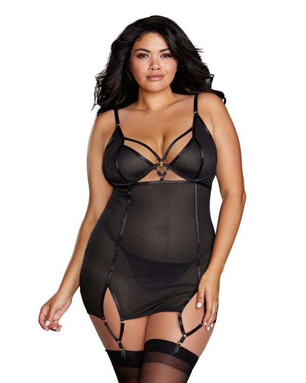 Guêpière - 12176X - Grande Taille - Dreamgirl