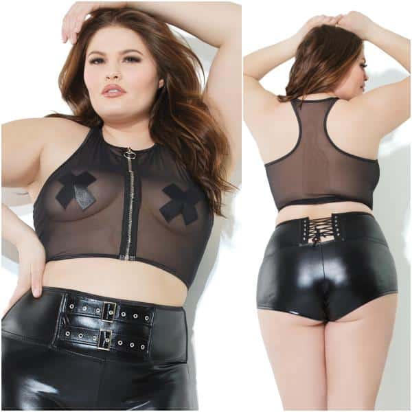 Top en Maille avec Zipper - 21231X - Grande Taille - Coquette