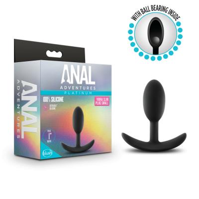 Vibra Slim Plug Small - Anal Adventures Platinum - Plug Anale - Blush