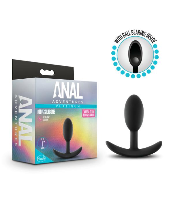 Vibra Slim Plug Small - Anal Adventures Platinum - Plug Anale - Blush