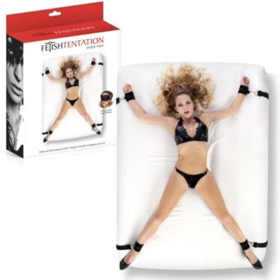 Ankle and Wrist Straps for Bed - Système d’Attaches Sous le Lit - FetishTentation