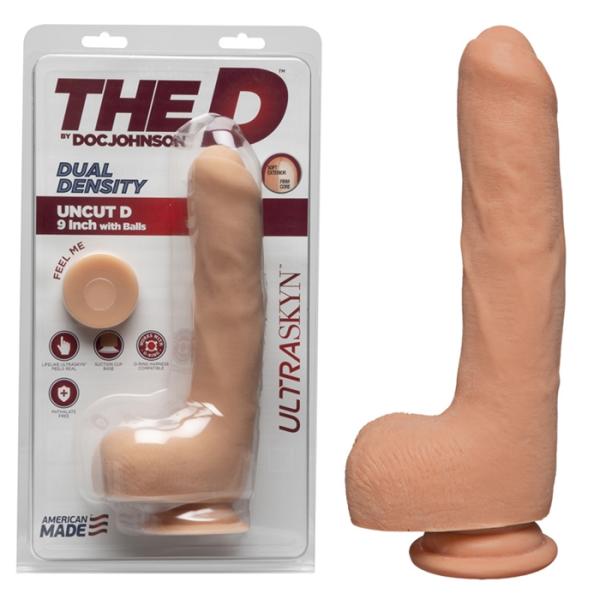 Uncut D 9 with Balls - The D - Gode Réaliste - Doc Jonhson