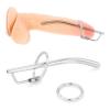 Urethral Inertia Prince’s Curved Wand Penis Plug with Glans Ring - Tige Urétrale - Xbliss