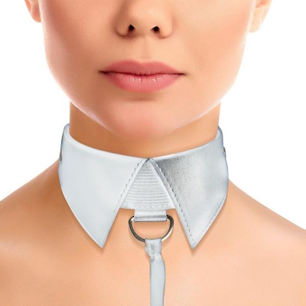 Classic Collar with Leash - Collier avec Laisse - Ouch! – Image 2