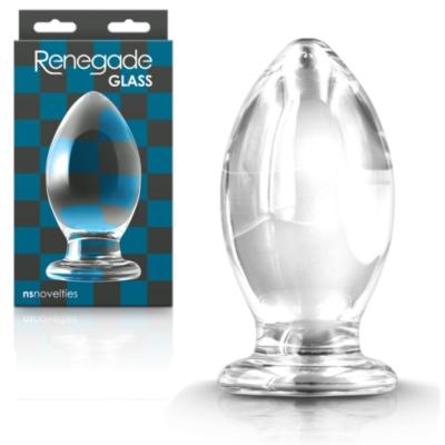 Clear Bishop - Plug Anale en Verre XL - Renegade Glass