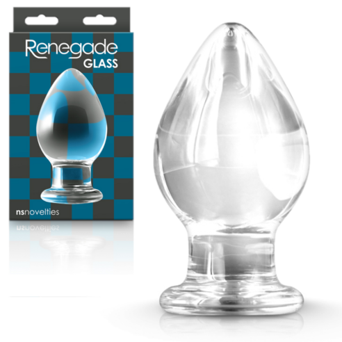 Clear Knight - Plug Anale XL en Verre - Renegade Glass