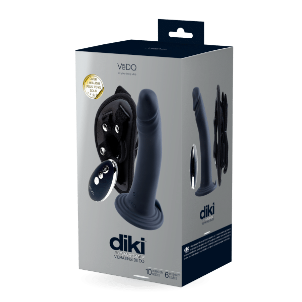 Diki Rechargeable Vibrating Strap-On - Ensemble de Harnais Vibrant - Vèdo – Image 5