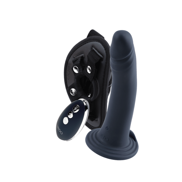 Diki Rechargeable Vibrating Strap-On - Ensemble de Harnais Vibrant - Vèdo – Image 3