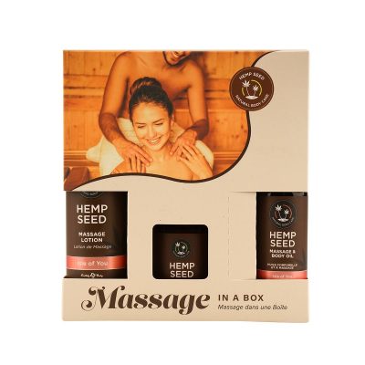 Massage in a Box - Hemp Seed - Ensemble Cadeau - Earthly Body