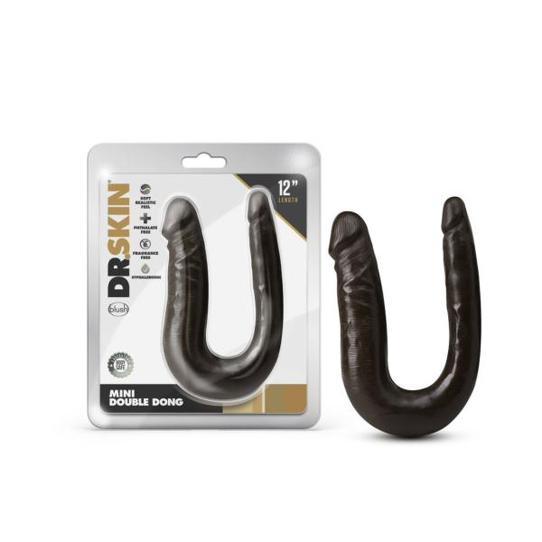 Dr. Skin Mini Double Dong - Gode Double Pénétration - Blush – Image 2