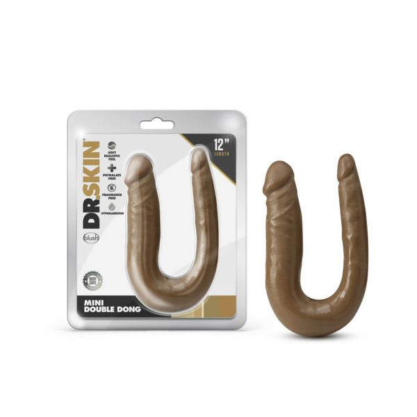 Dr. Skin Mini Double Dong - Gode Double Pénétration - Blush – Image 3