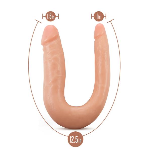 Dr. Skin Mini Double Dong - Gode Double Pénétration - Blush – Image 6