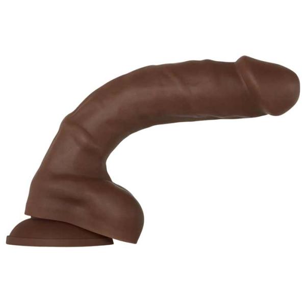 Real Supple Silicone Poseable Dark 8.25 - Gode Réaliste et Pliable