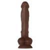 Real Supple Silicone Poseable Dark 8.25 - Gode Réaliste et Pliable