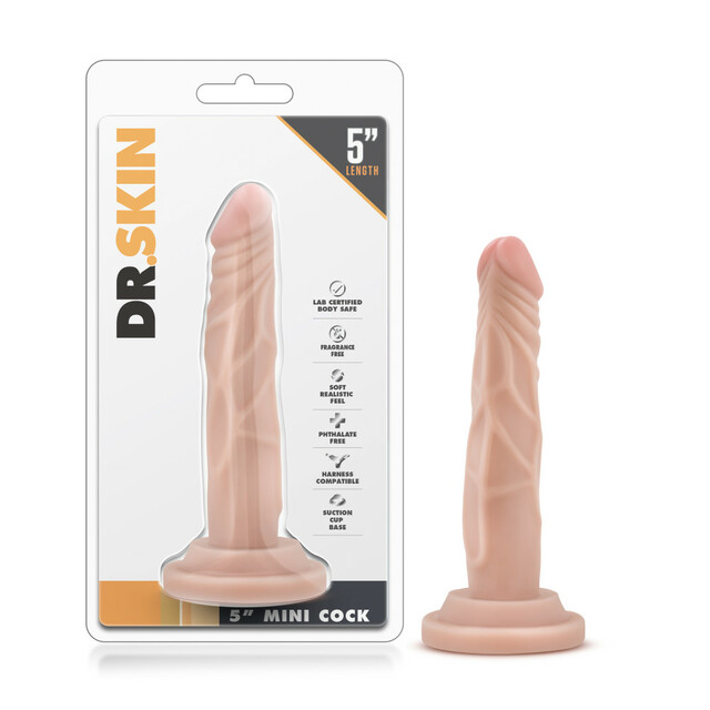 5 Mini Cock - Dr. Skin - Mini Gode Réaliste - Blush