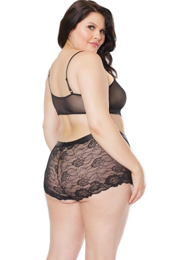 Bralette en Maille avec Bretelles - 22135X - Grande Taille - Coquette – Image 3