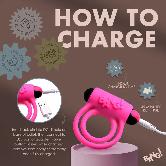 Cock Ring + Bullet with Remote Control - Bang! – Image 4