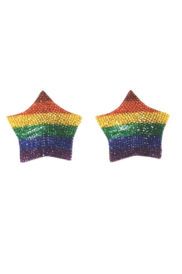 Étoile avec Strass Multi-Couleur - 7265 - Pastille à Mamelon – Image 2
