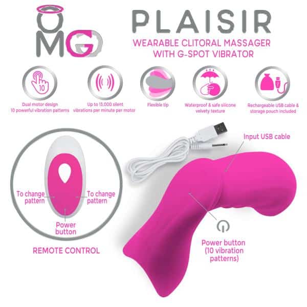 OMG Plaisir - Vibrateur Double Stimulation à Distance - Deeva Toys – Image 3