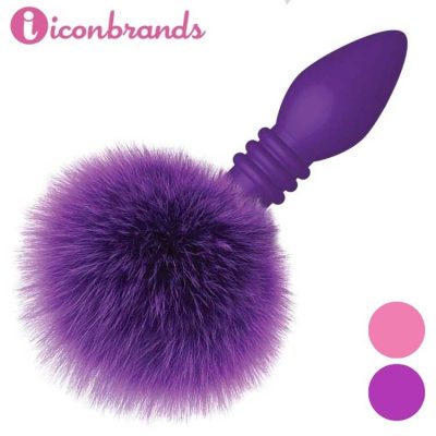 Plug anal avec queue de lapin texturé Cottontails mauve