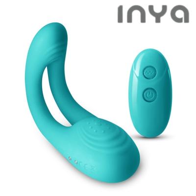 Utopia INYA vibromasseur couple turquoise double stimulation