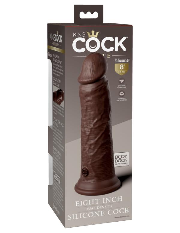 Eight Inch - Dual Density Silicone Cock - Gode Réaliste - King Cock Elite – Image 3
