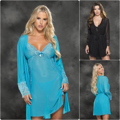 Ensemble Nuisette et Peignoir 3pcs - 31411 - Shirley of Hollywood