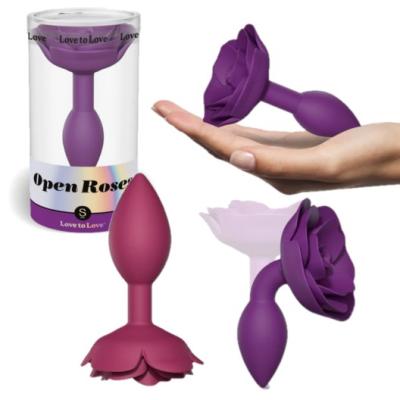 Open Roses - Plug Anale Orné d'une Rose - LovetoLove